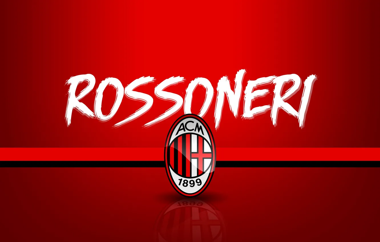 Фото обои wallpaper, sport, logo, football, Serie A, AC Milan, Rossoneri