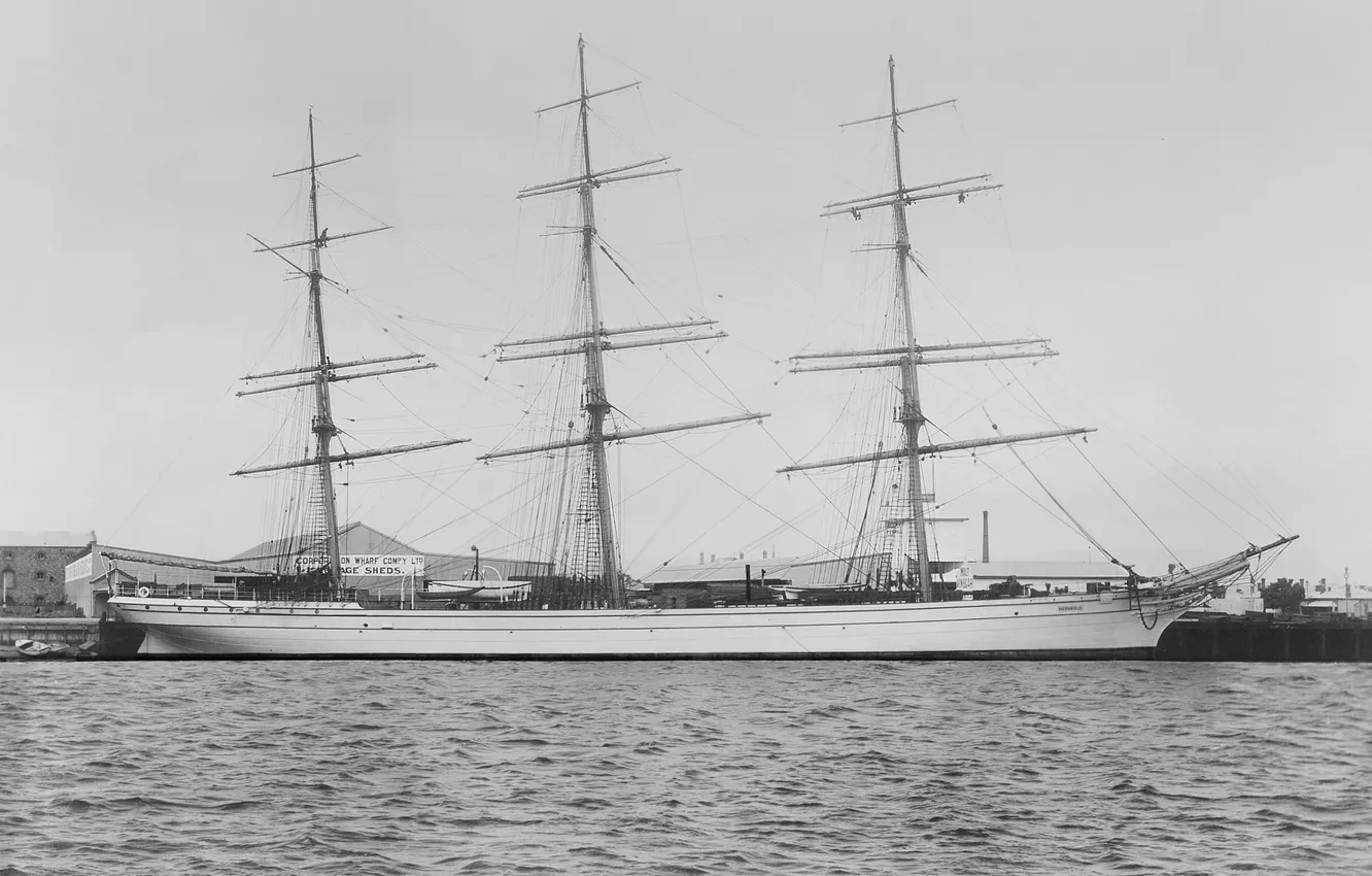 Фото обои парусник, 1899, Port Adelaide, Mermerus