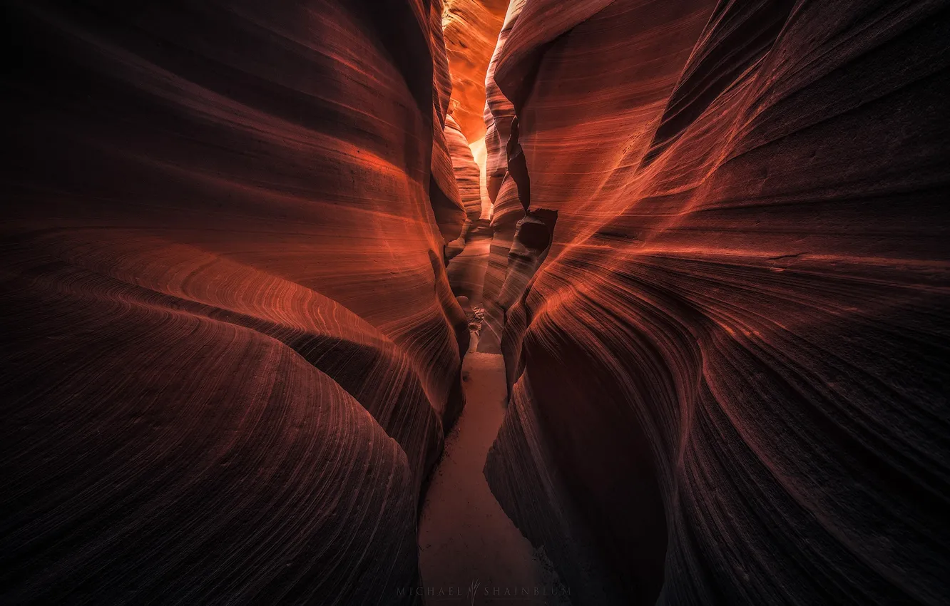Фото обои скалы, текстура, США, каньон Антилопы