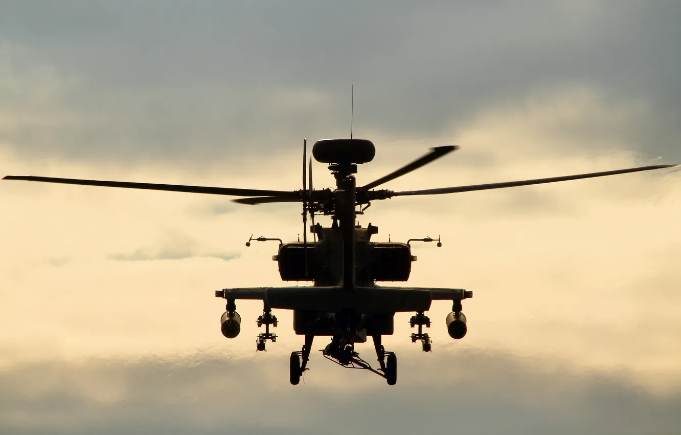 Фото обои вертолёт, Apache, ударный, WAH-64D, «Апач»