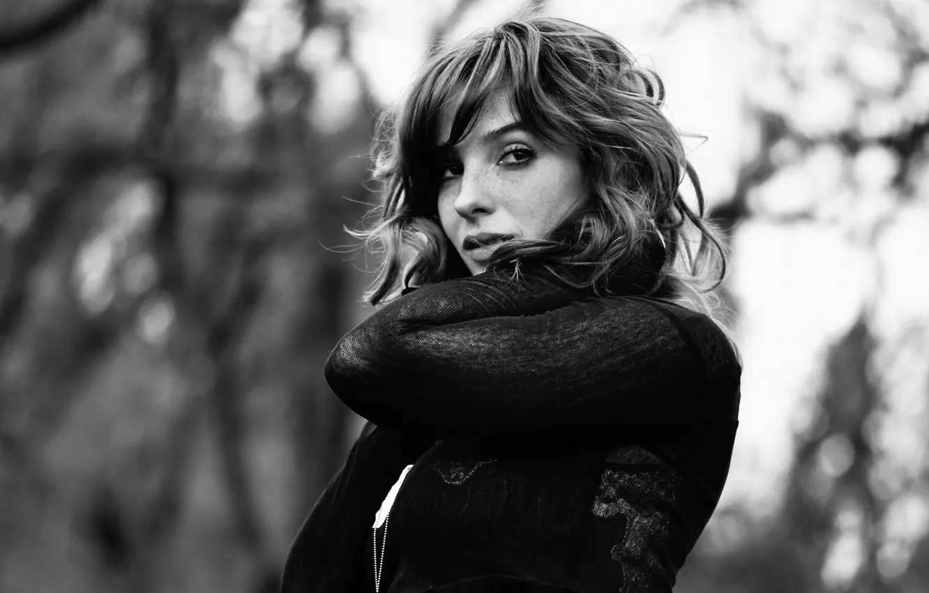 Фото обои actress, celebrity, B&amp;W, Vica Eva Kerekes