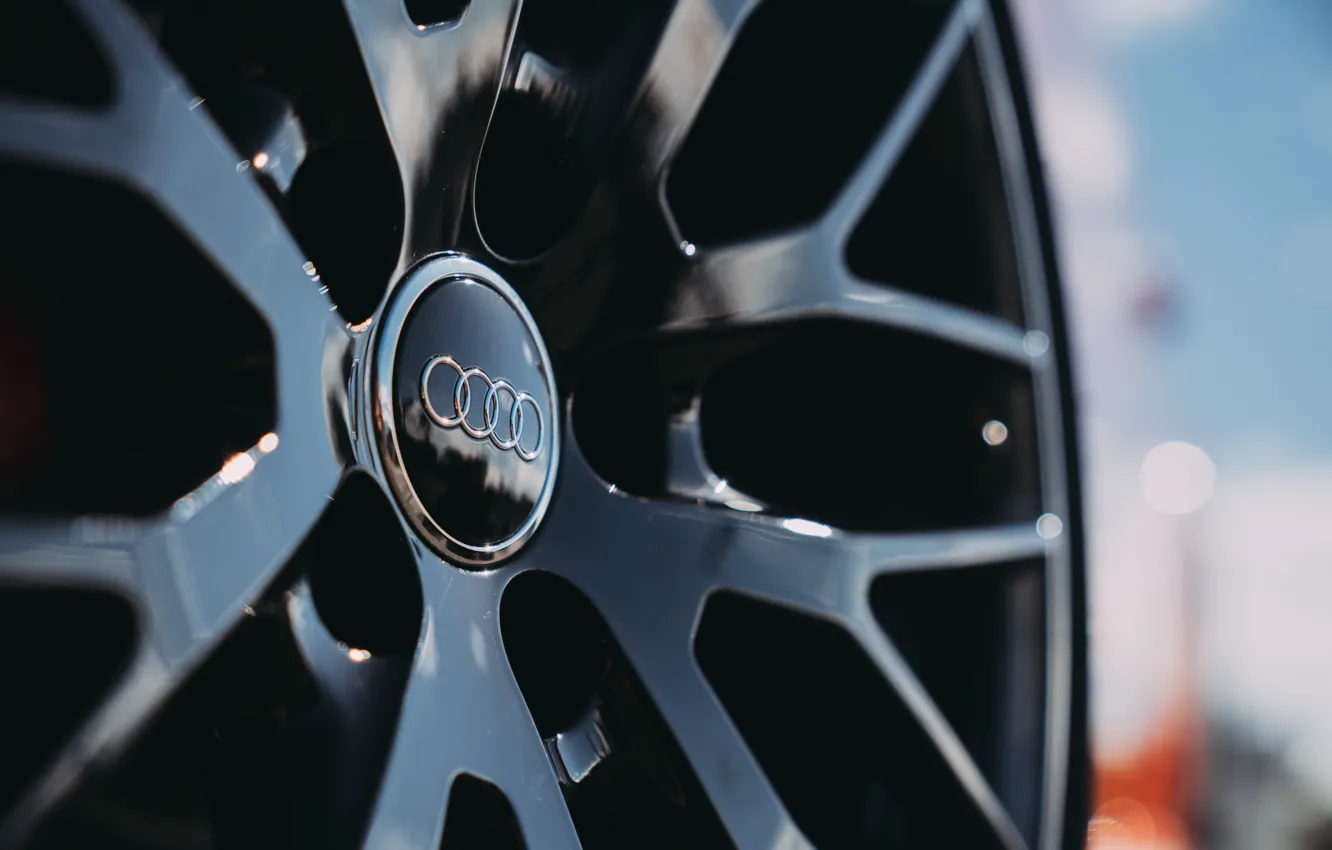 Фото обои Audi, logo, close-up, wheel, Audi TTS Coupe, TT