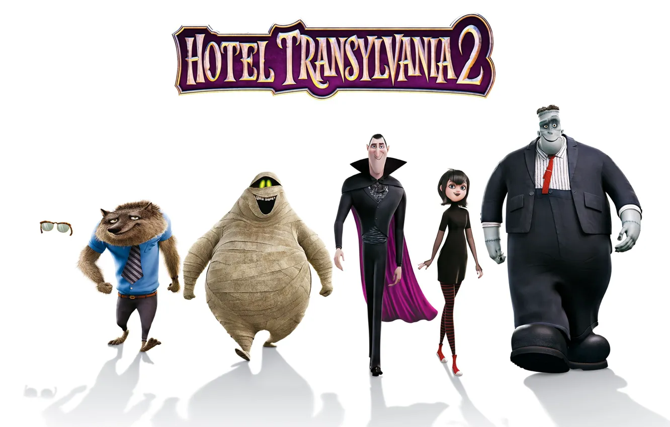 Фото обои cinema, animation, design, movie, bat, vampire, monsters, glasses