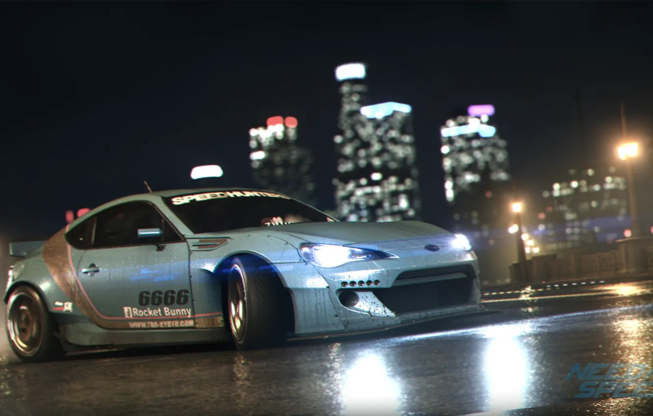 Фото обои Subaru, Race, Need for Speed, Game, BRZ, Rocket, 2015, Bunny