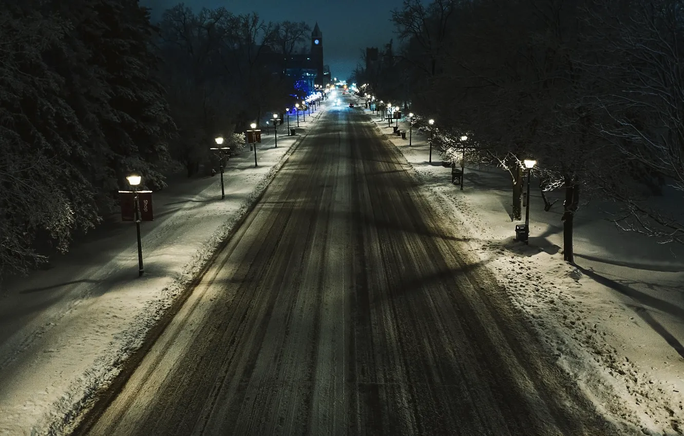 Фото обои ночь, Canada, Ontario, Brampton