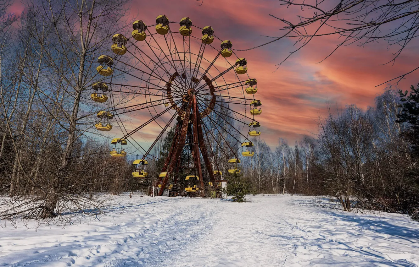 Фото обои город, Chernobyl, Exclusion Zone