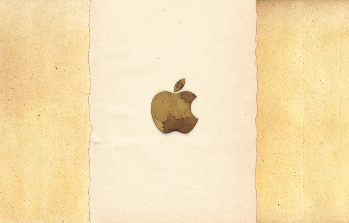 Фото обои Apple, Бумага, Яблоко, Текстура, Бежевый