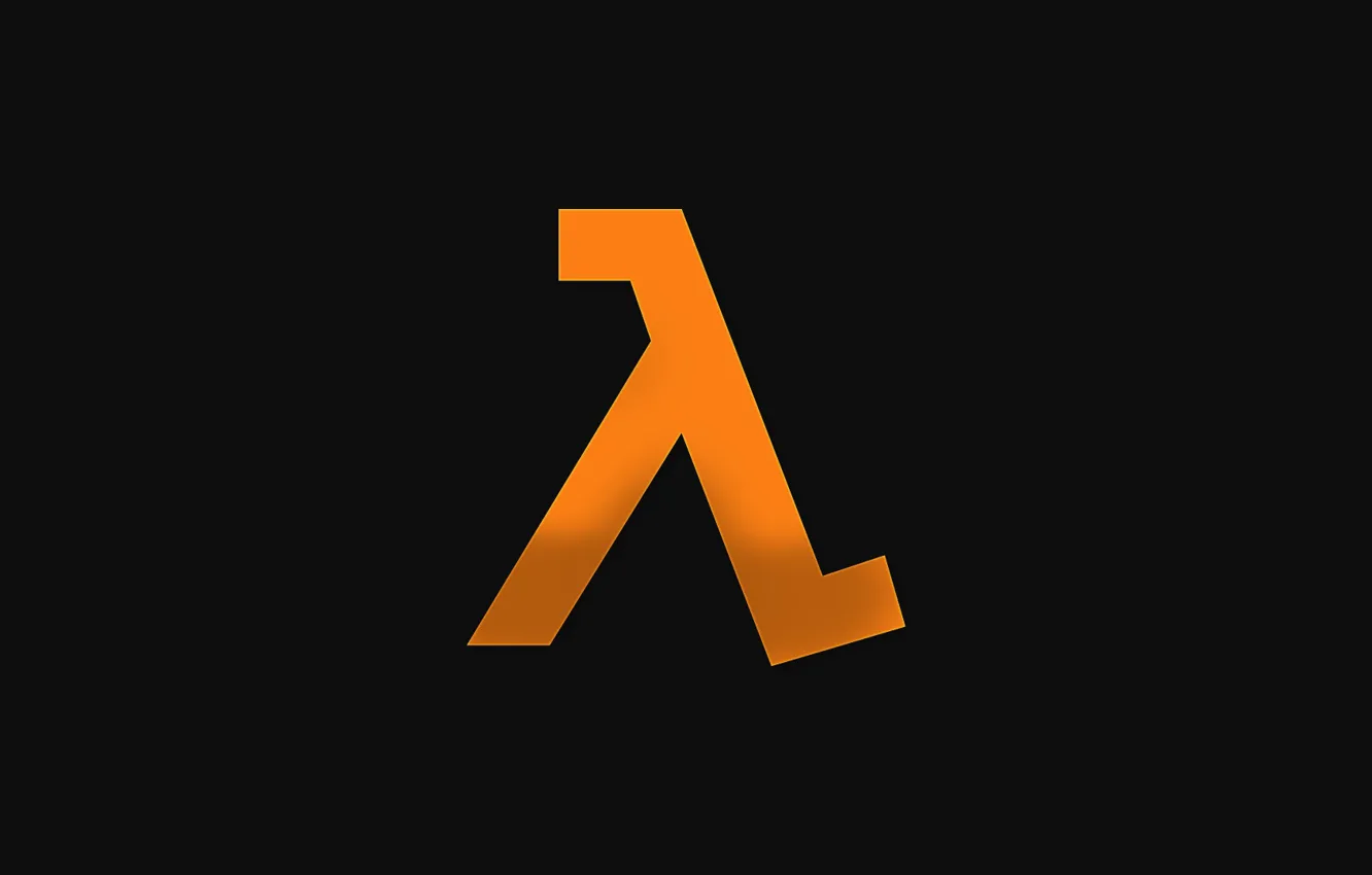 Фото обои logo, Half-Life, orange