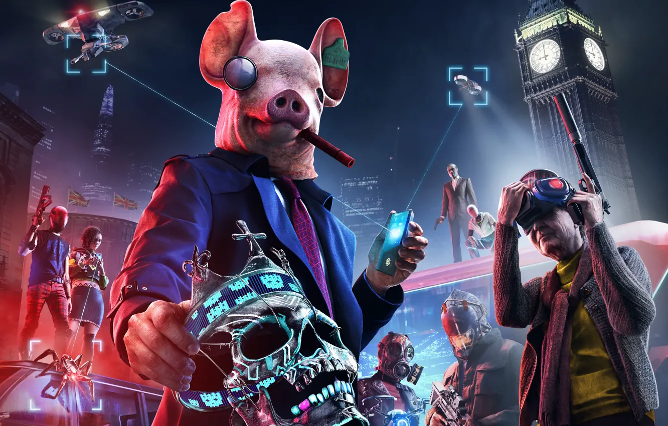 Фото обои UbiSoft, DedSec, Watch Dogs Legion