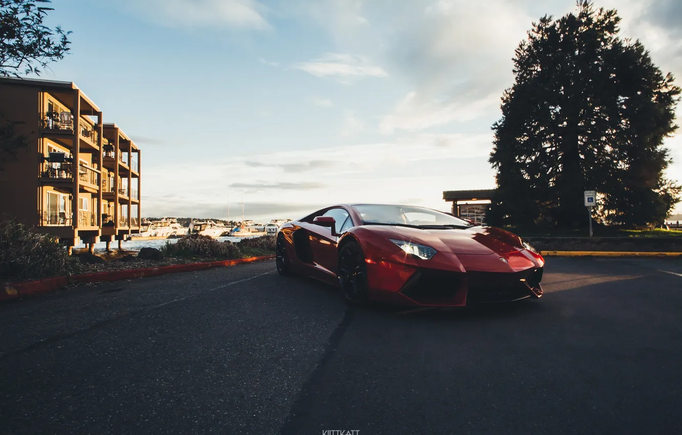 Фото обои Lamborghini, Car, Auto, Aventador, Italian