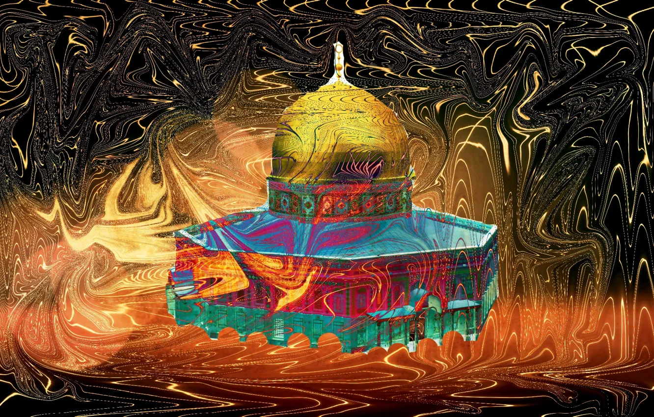 Фото обои اللوحه, المسجد الأقصى, الاسلام