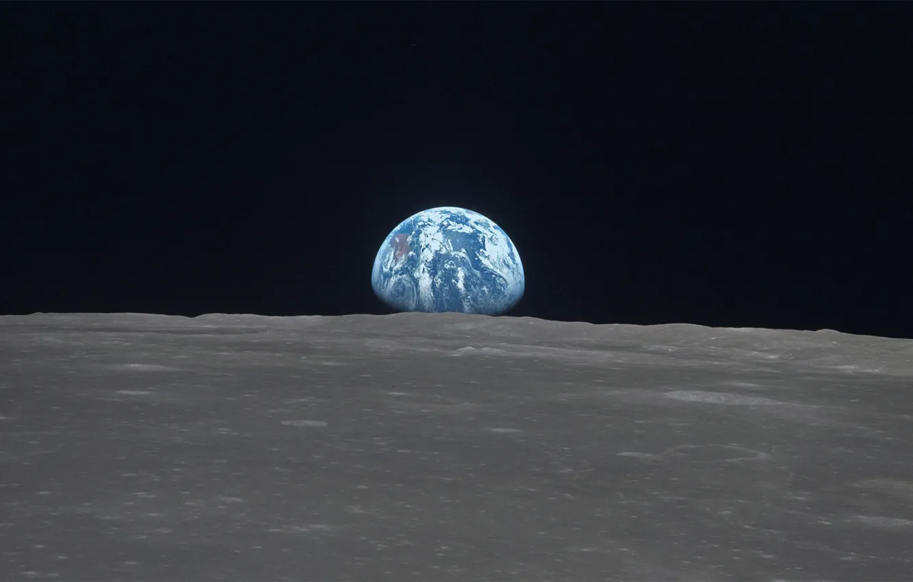 Фото обои планета, Луна, Земля, Море Смита