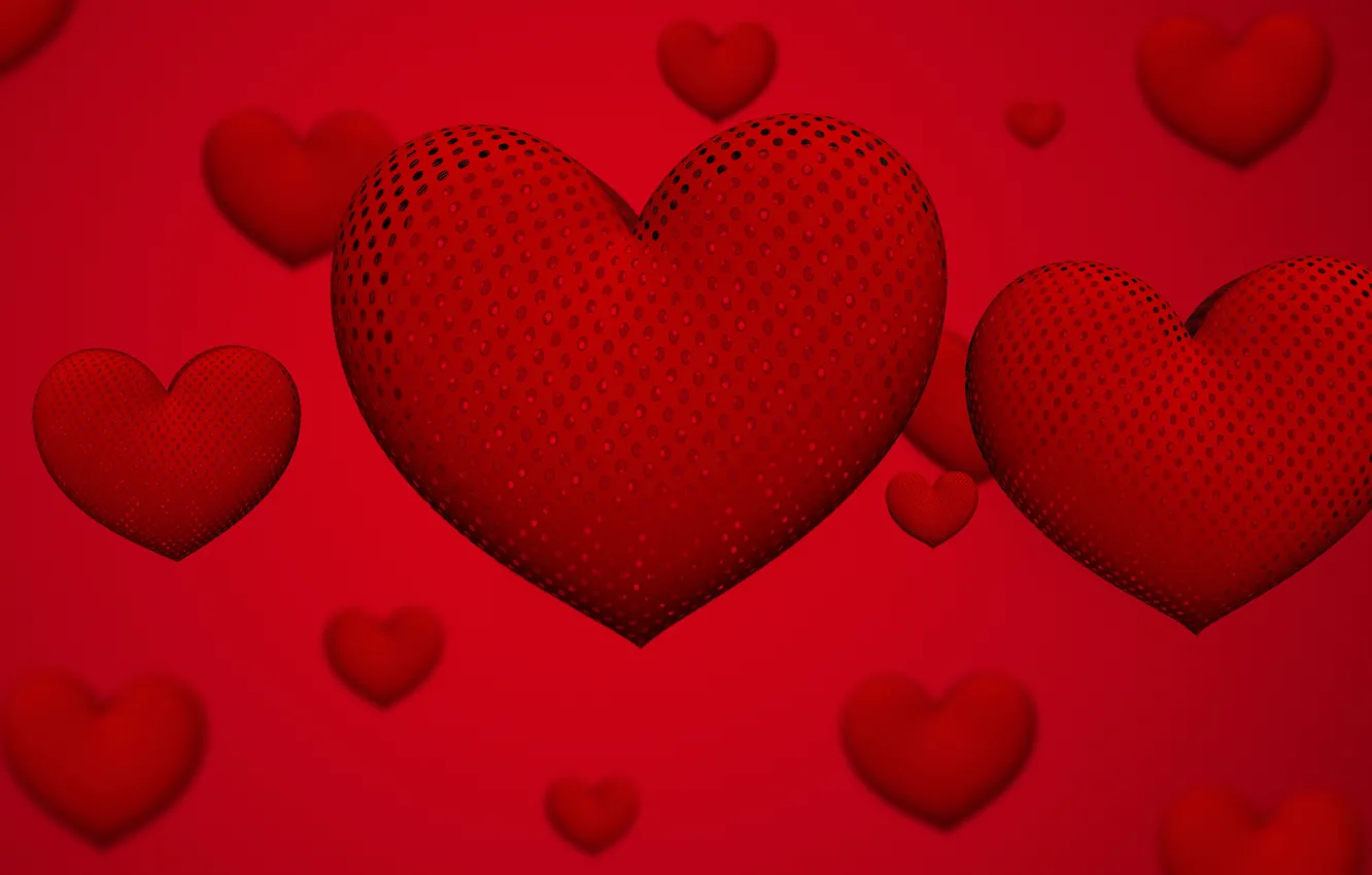 Фото обои праздник, сердце, объем, сердечко, День Святого Валентина