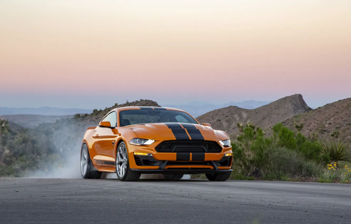 Фото обои Mustang, Ford, Shelby, вечер, GT-S, 2019