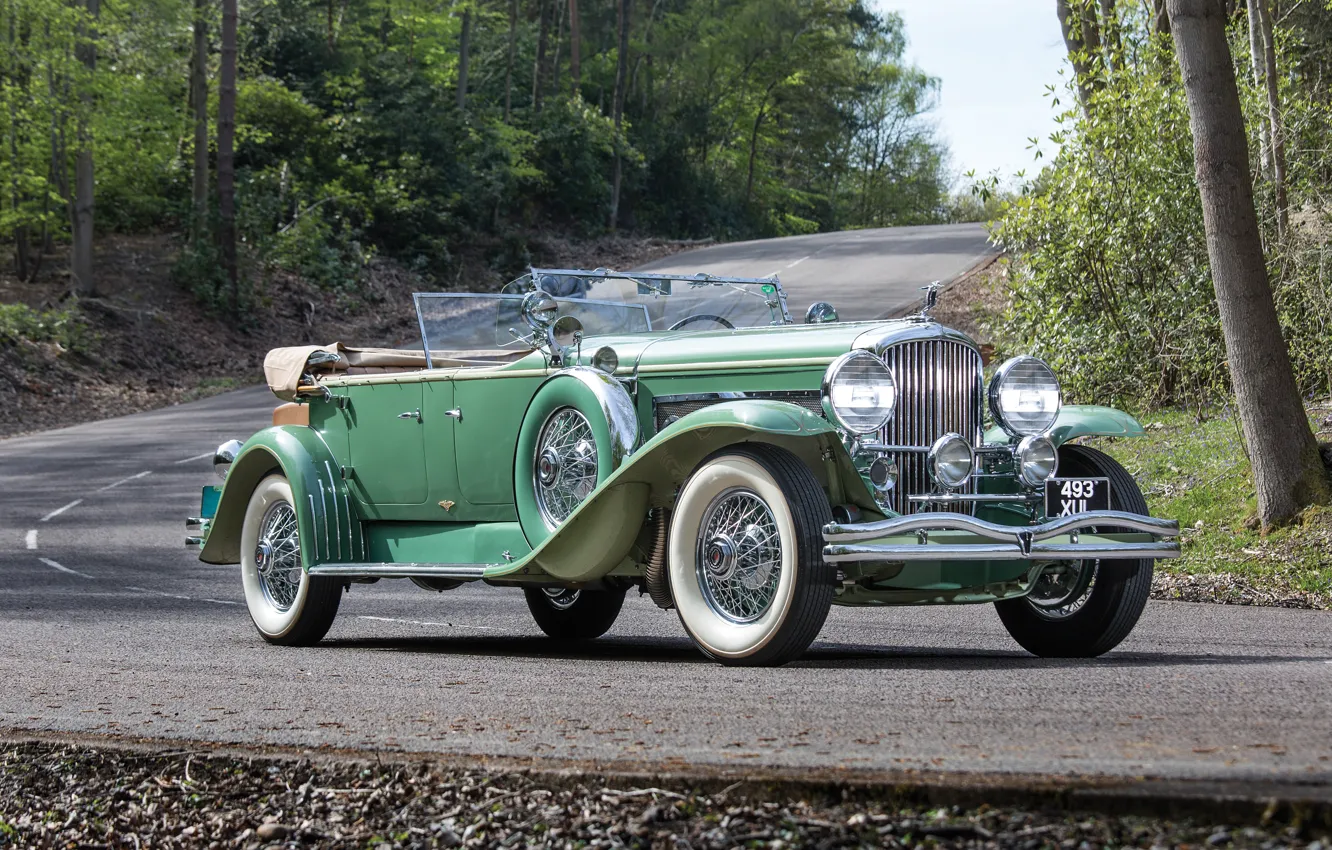 Фото обои купе, Coupe, Convertible, 1930, Duesenberg, дюсенберг, откидной верх