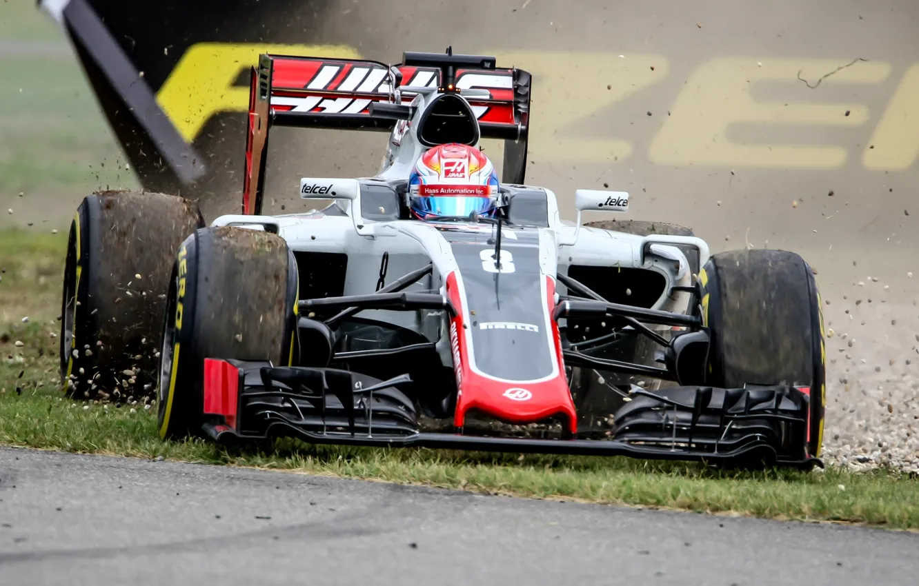 Фото обои Romain Grosjean, R8man, Haas