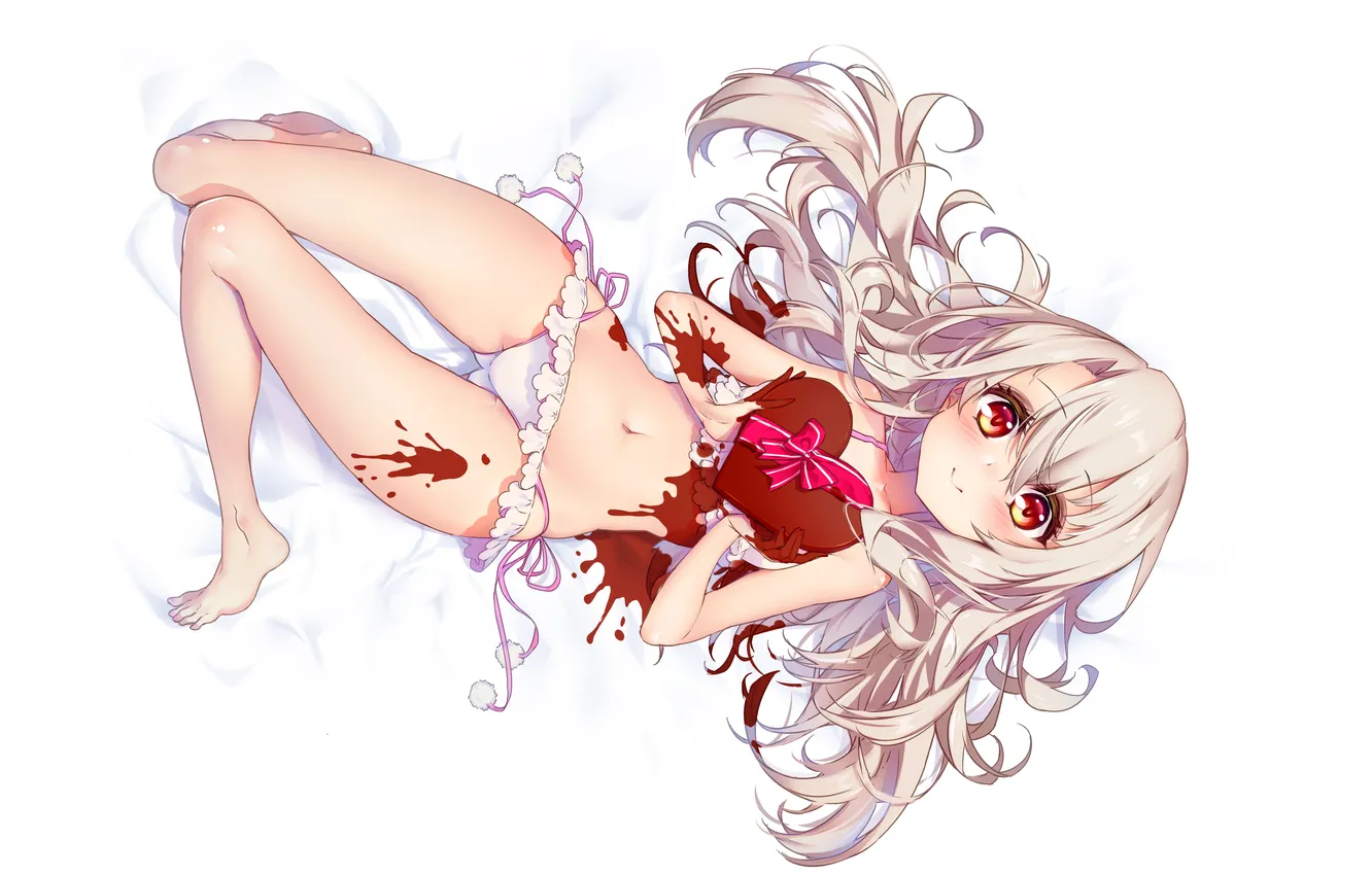 Фото обои girl, sexy, lingerie, pantsu, bra, panties, long hair, legs