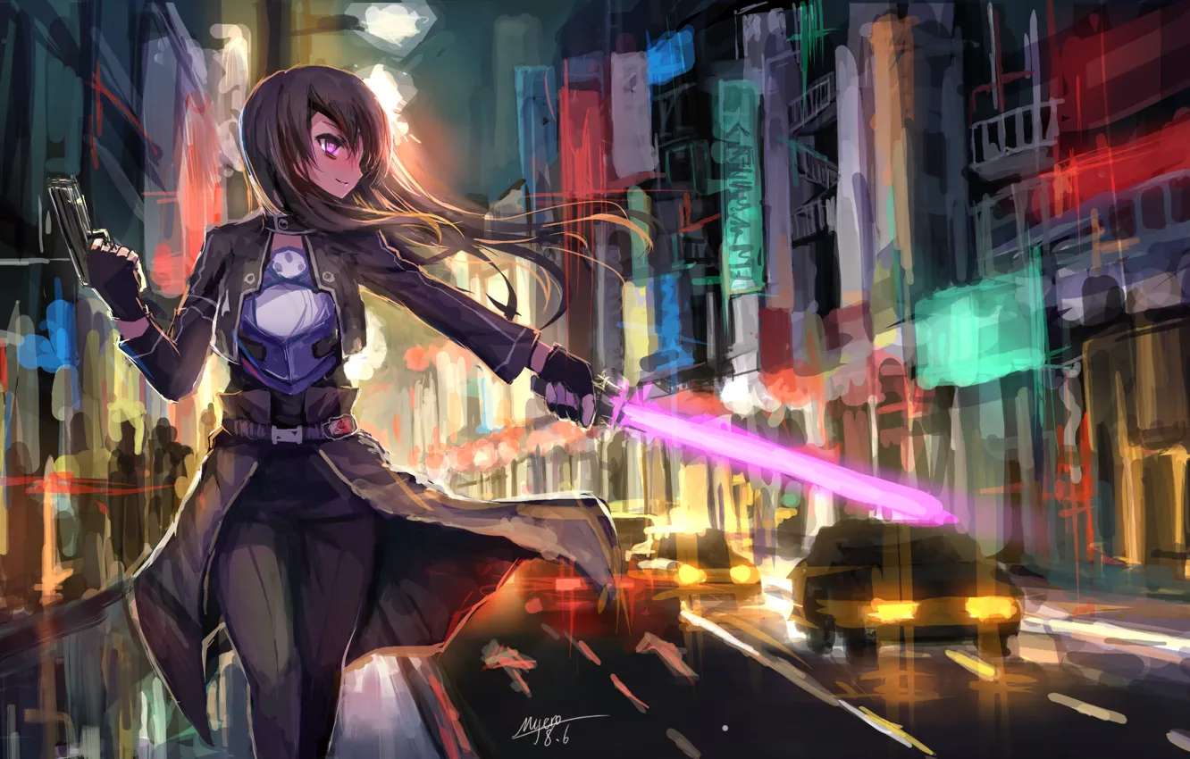 Фото обои Sword Art Online, Kirito, Kirigaya Kazuto, Gun Gale Online