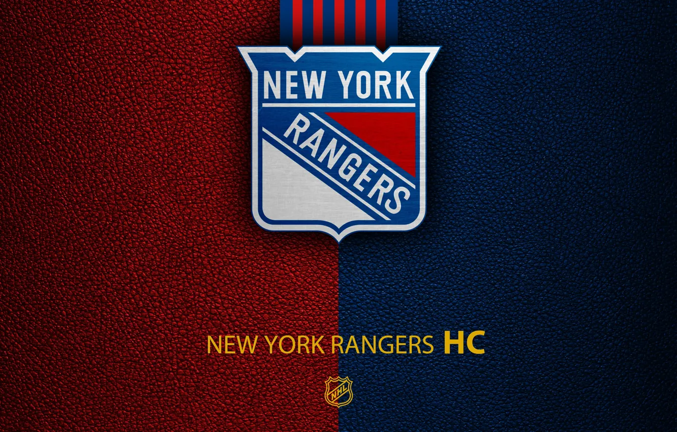 Фото обои wallpaper, sport, logo, NHL, hockey, New York Rangers