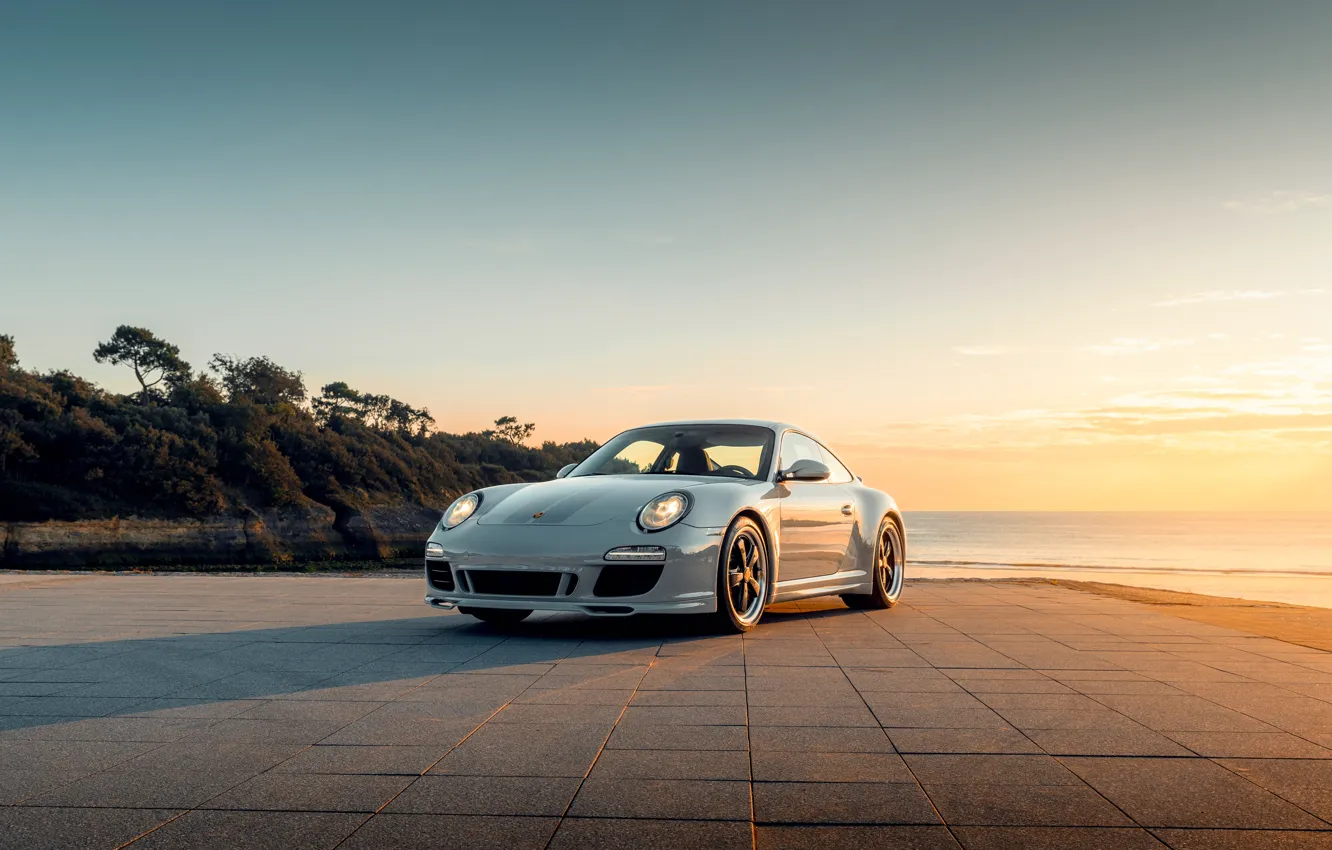 Фото обои 911, 997, Porsche, front view, Porsche 911 Sport Classic