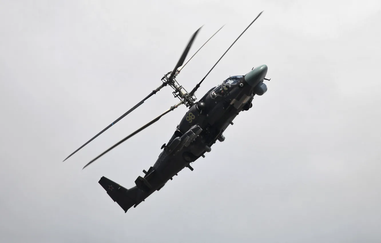 Фото обои вертолет, Аллигатор, ка-52, ввс россии, Hokum B