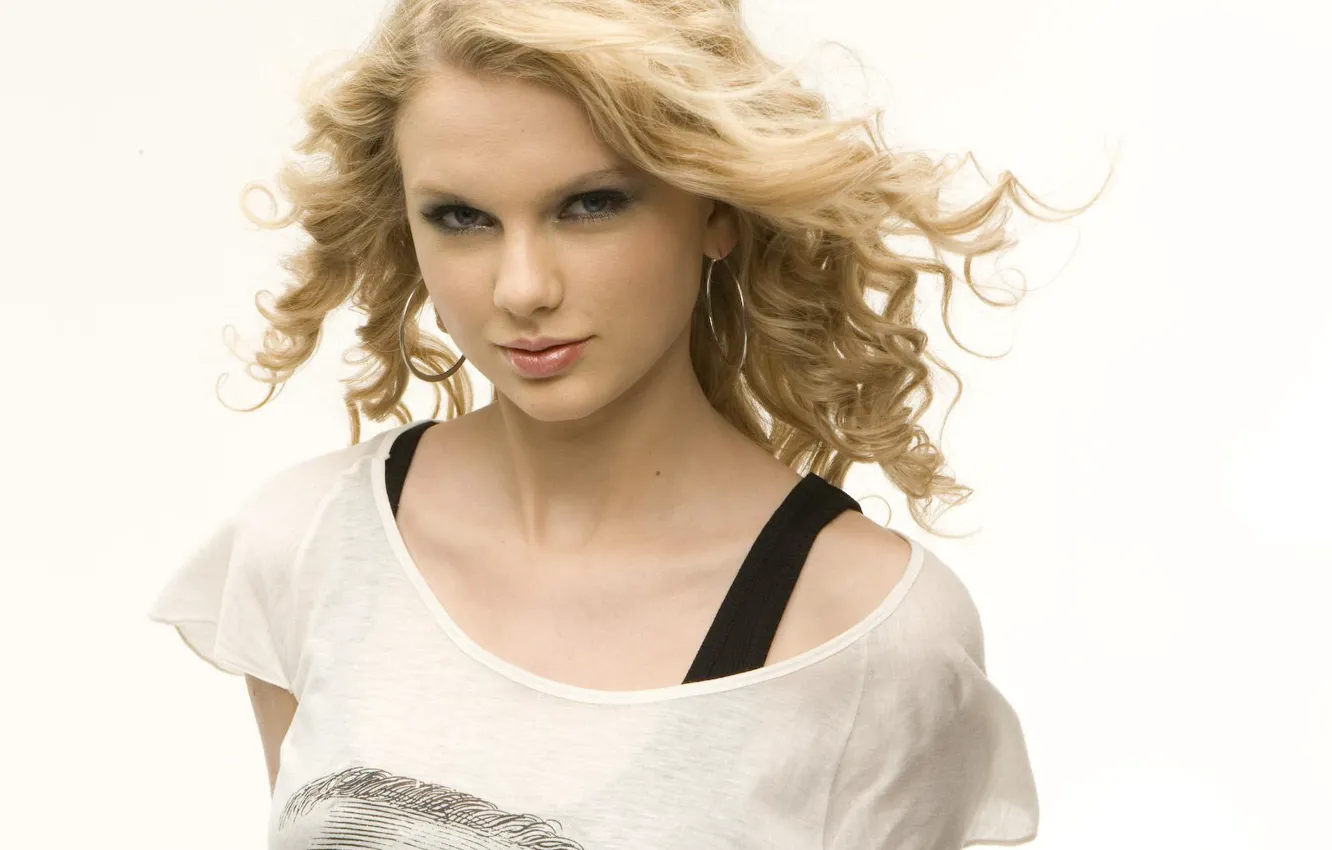 Фото обои улыбка, блондинка, певица, Taylor Swift, знаменитость