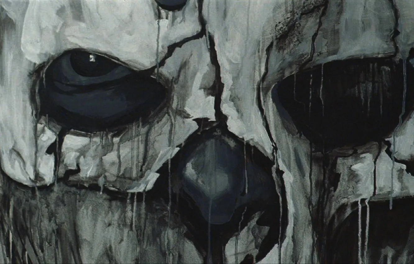 Фото обои череп, маска, skull, creepy