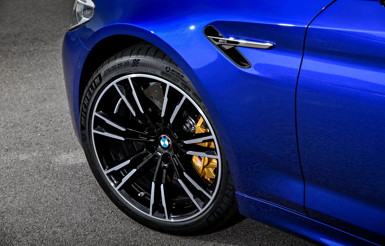 Фото обои колесо, BMW, седан, BMW M5, 2017, M5, F90