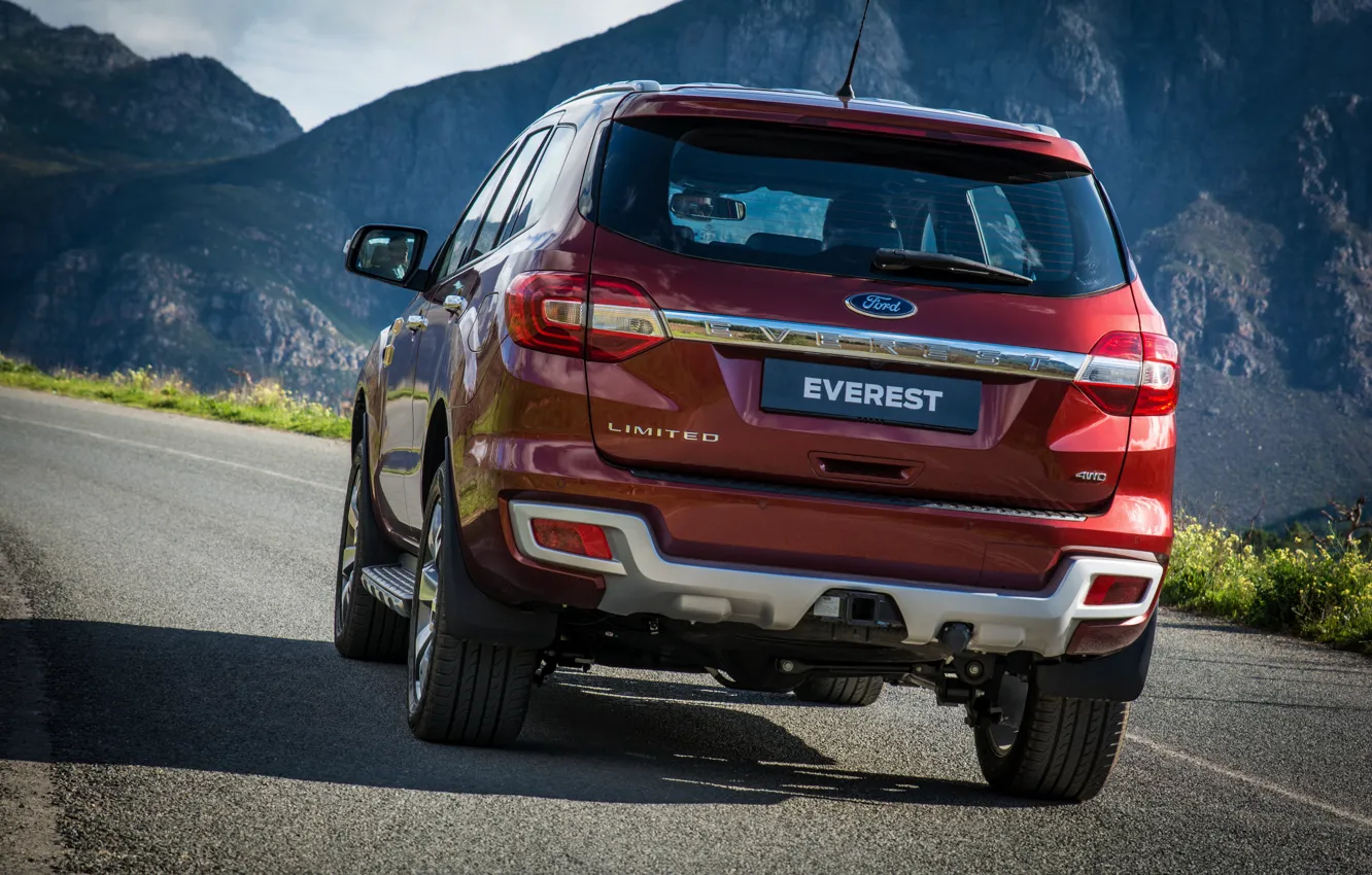 Фото обои Ford, Everest, корма, Limited, 4WD, 2015