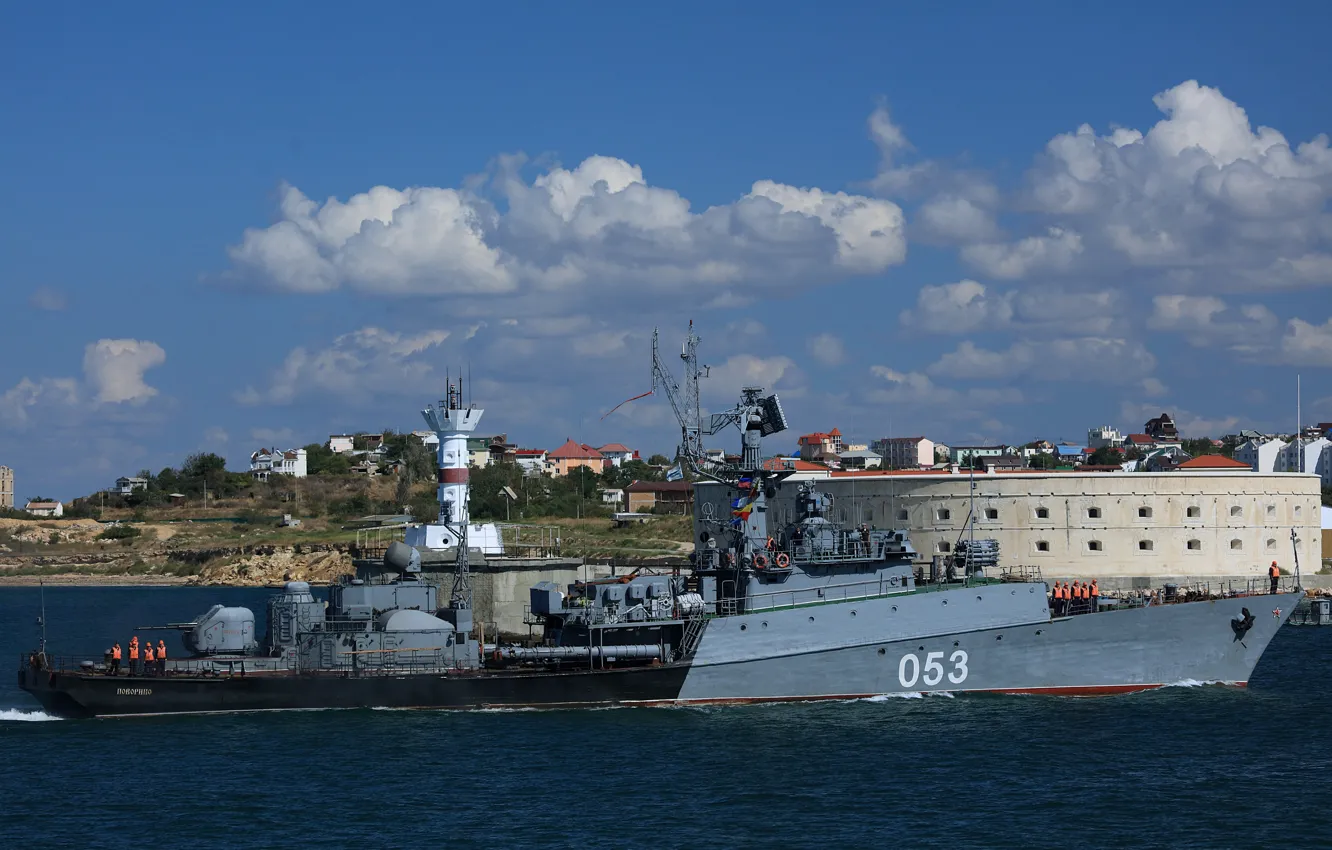 Фото обои вмф, альбатрос, севастополь, малый противолодочный корабль, проект 1124м, поворино