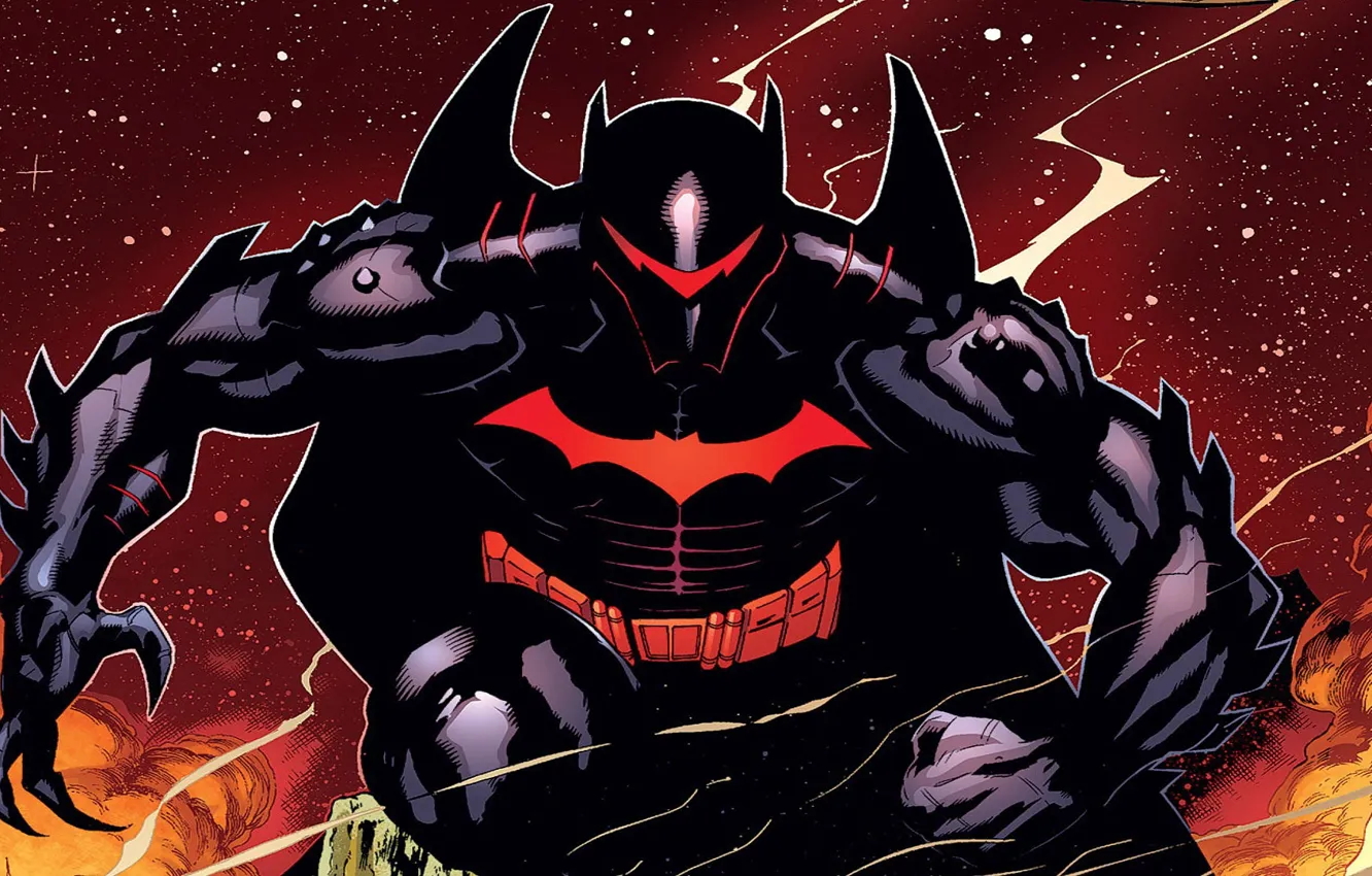 Фото обои batman, бэтмен, костюм, броня, armor, DC Comics, хэлбэт, hellbat