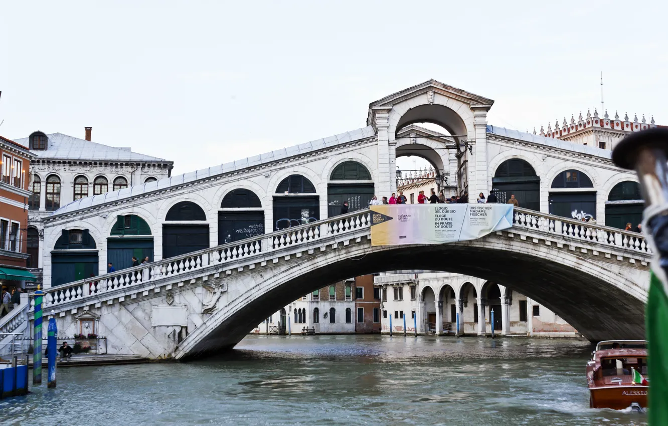Фото обои Мост, Италия, Венеция, Italy, Bridge, Venice, Italia, Venezia