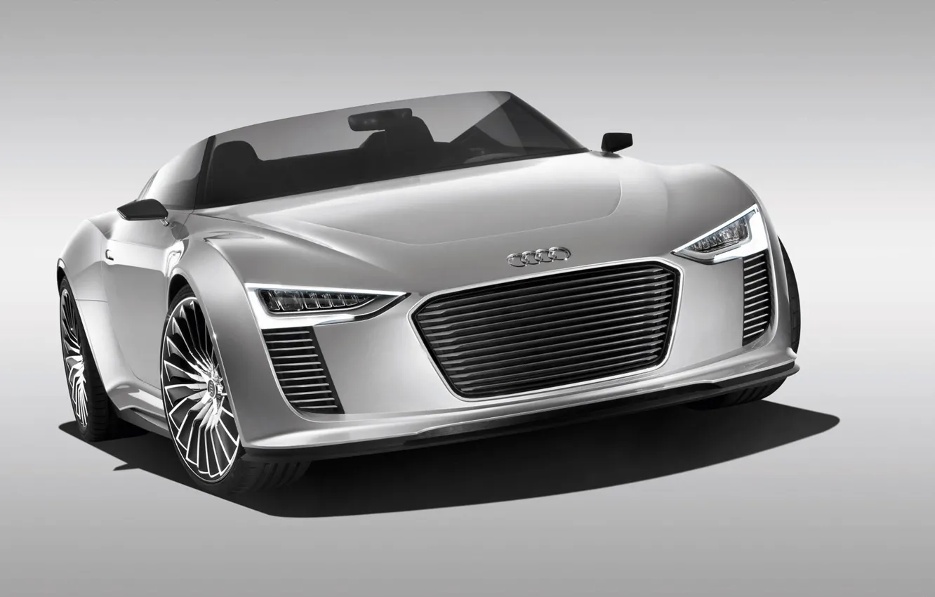 Фото обои Audi, concept, Spyder, e tron