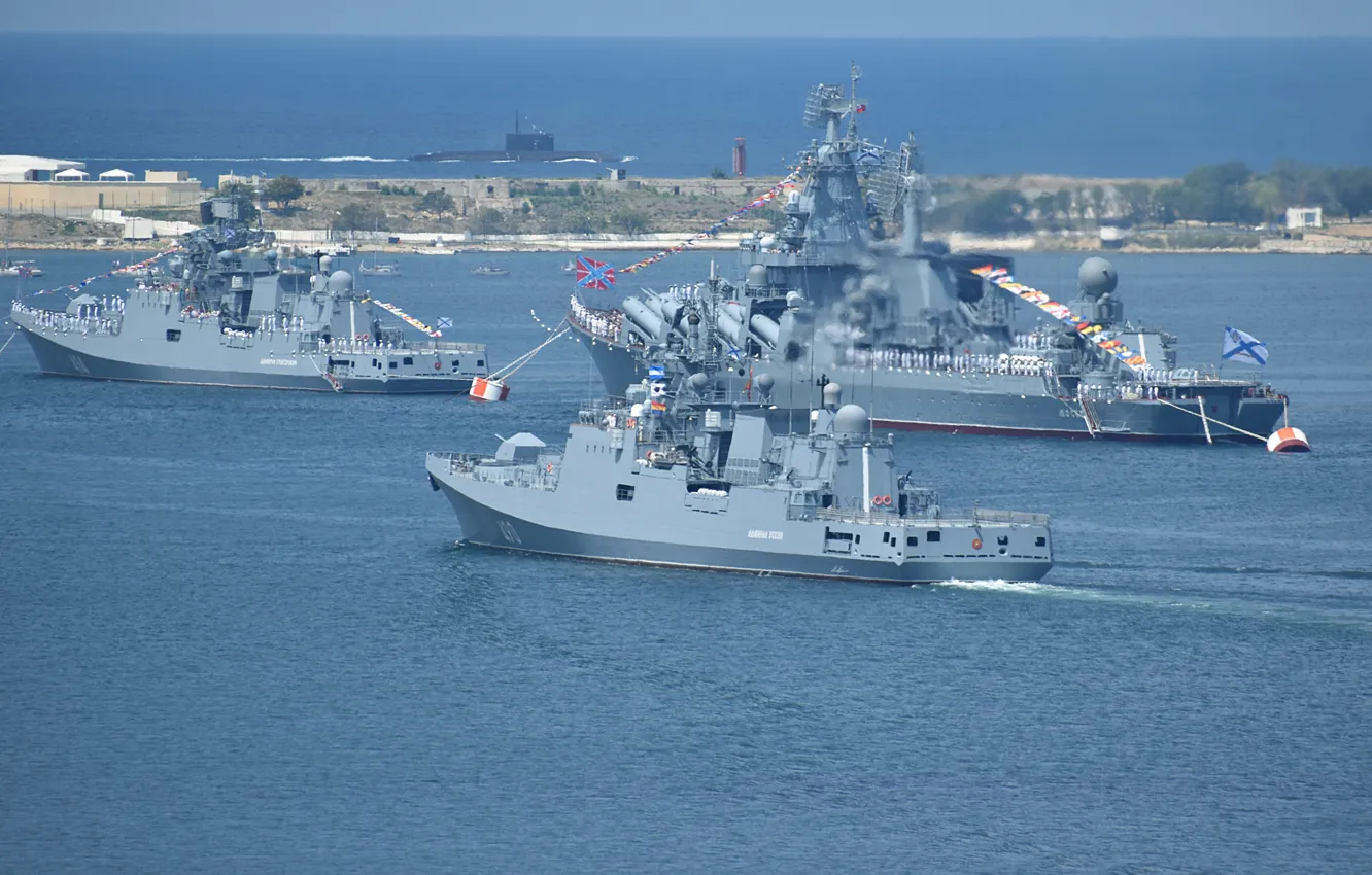 Фото обои корабли, черное море, севастополь