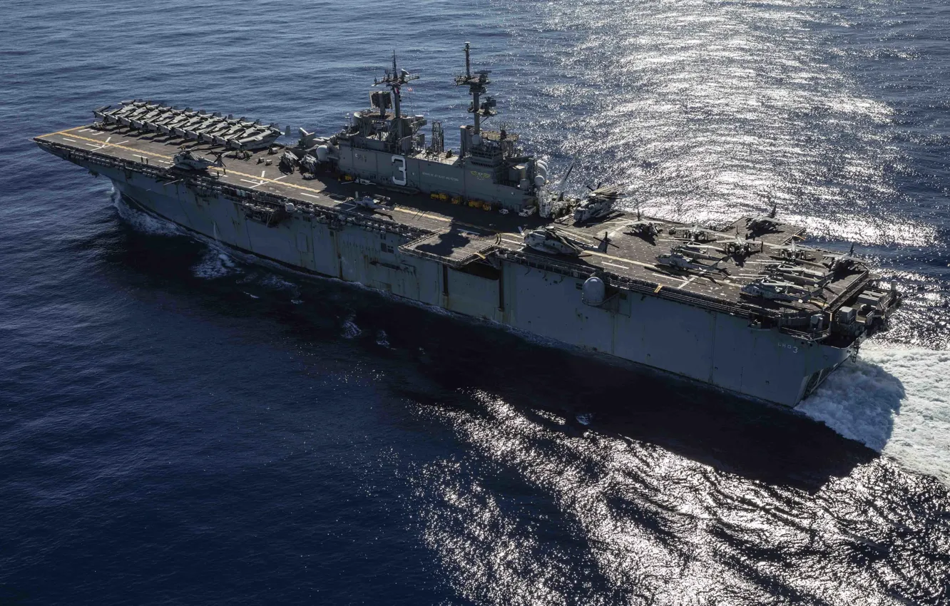 Фото обои ship, American, United States Navy, USS Kearsarge LHD 3