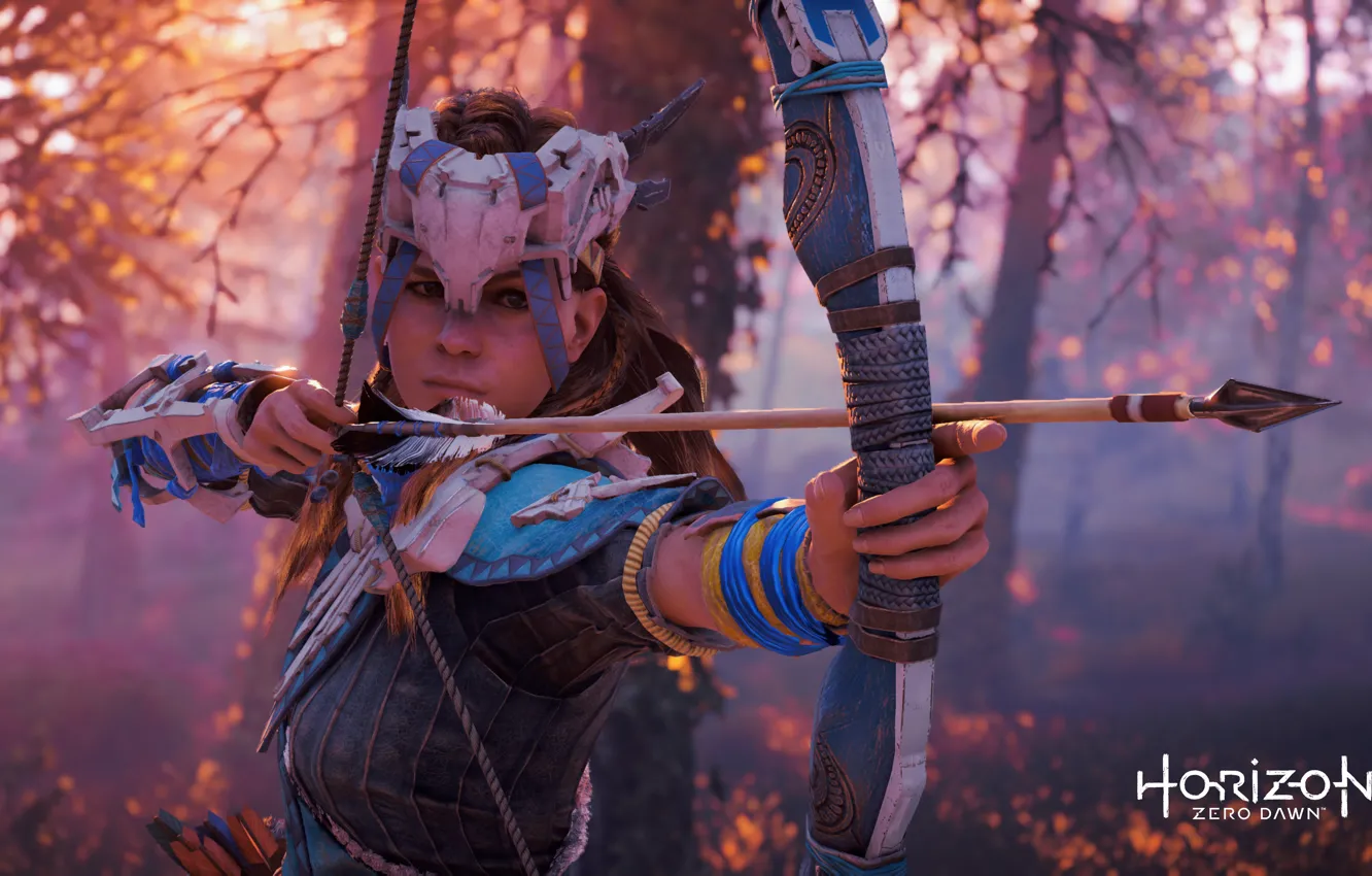 Фото обои Playstation 4, Guerrilla Games, Horizon Zero Dawn, aloy