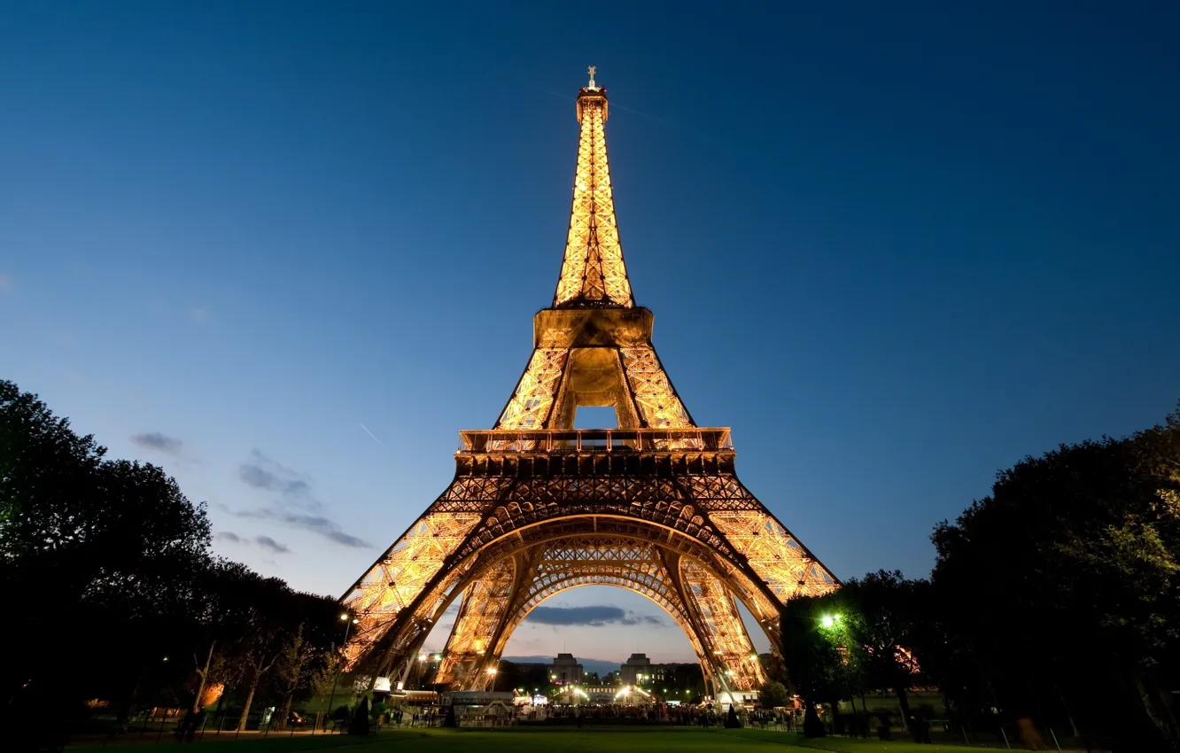 Фото обои Франция, Париж, Эйфелева Башня
