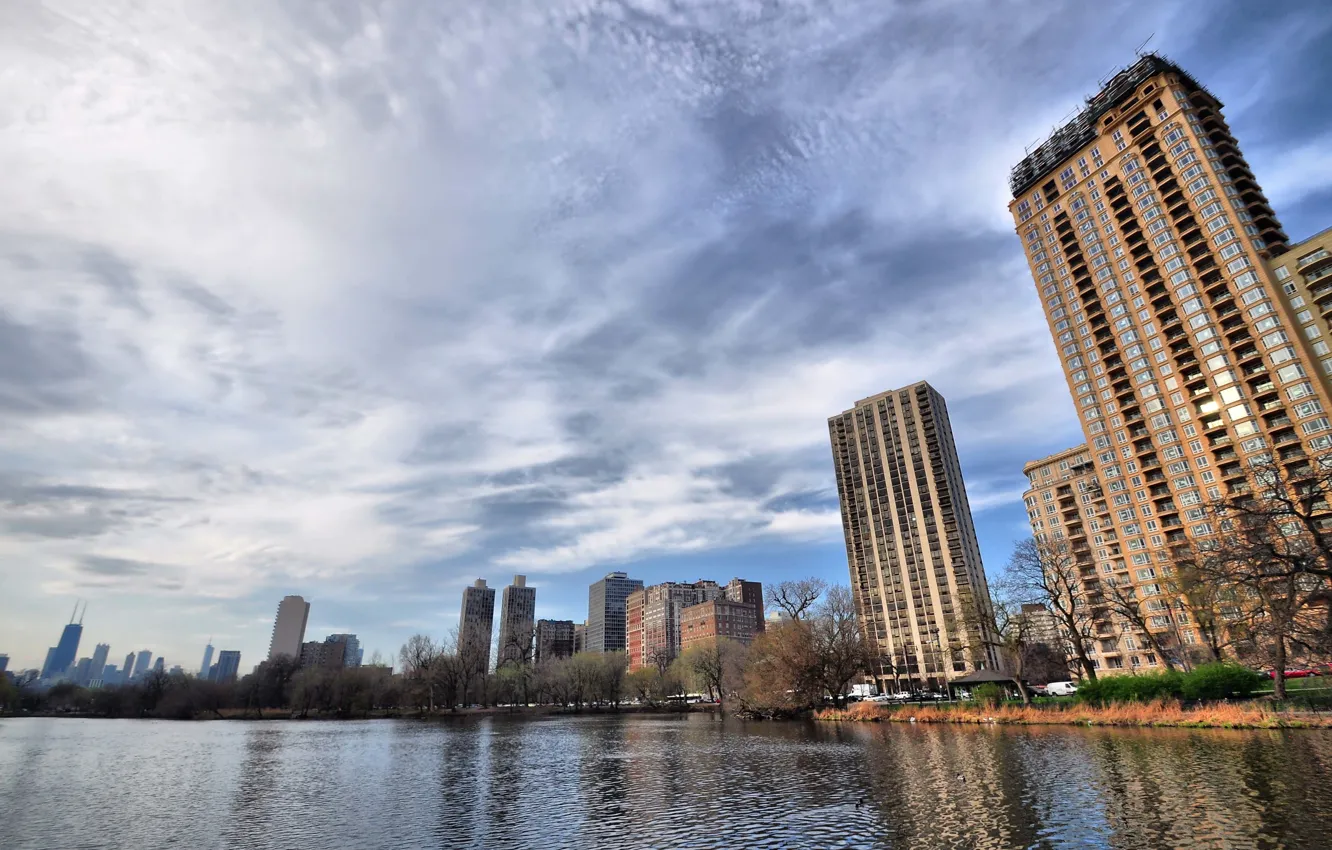 Фото обои city, город, Чикаго, Chicago, Illinois, USA.