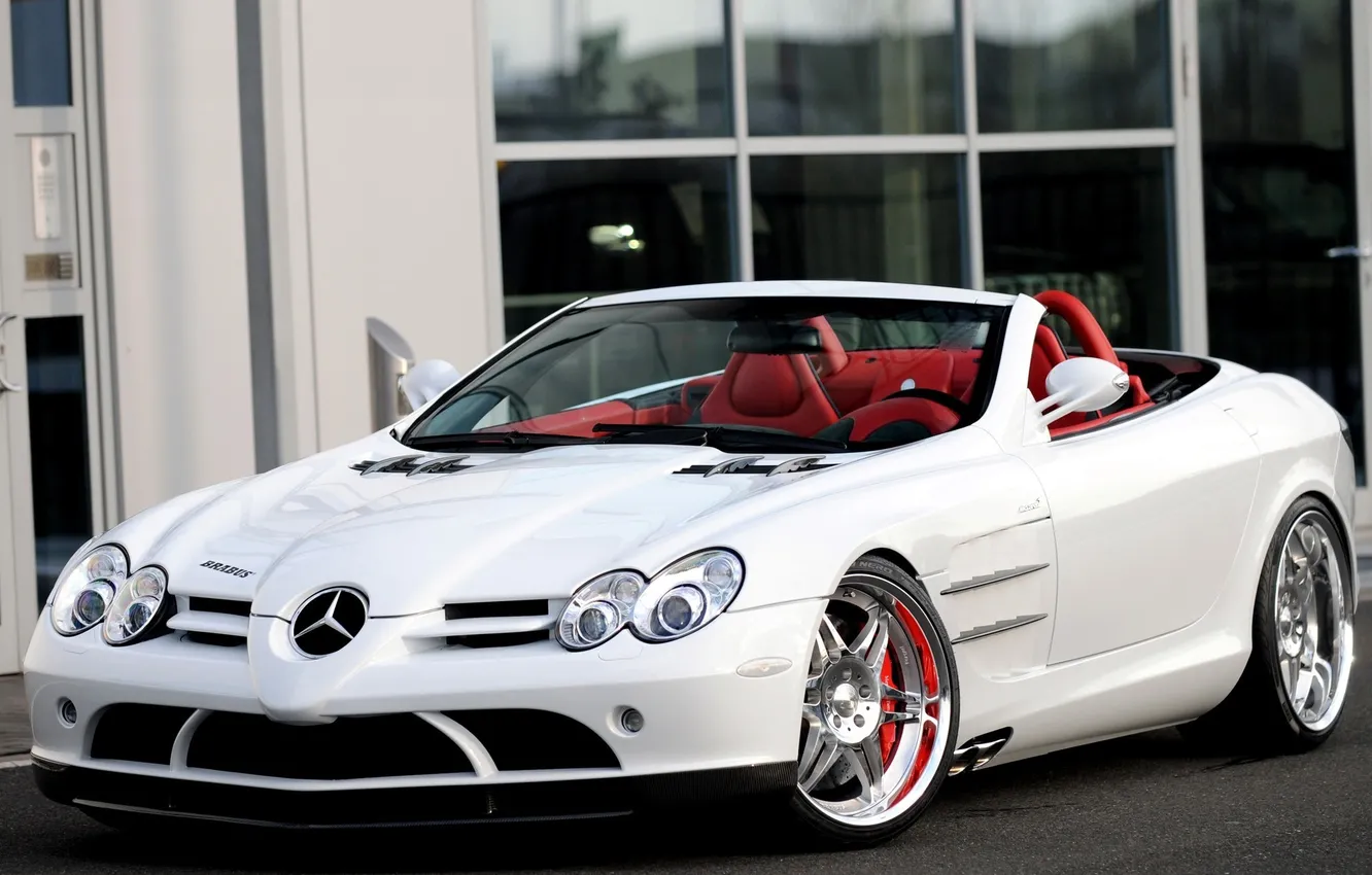 Фото обои Mercedes-Benz, кабриолет, Brabus, SLR McLaren