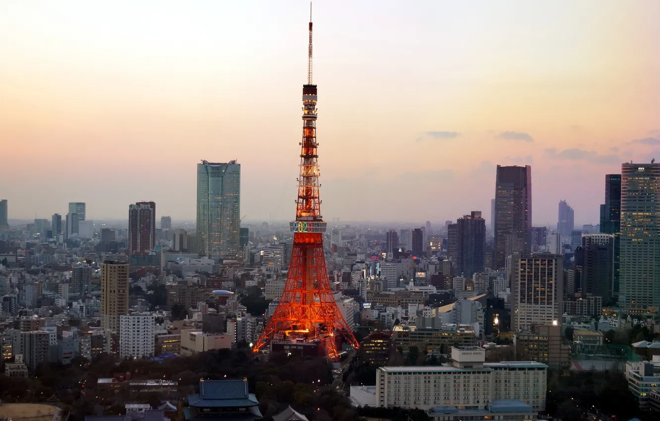 Фото обои город, башня, Tokyo