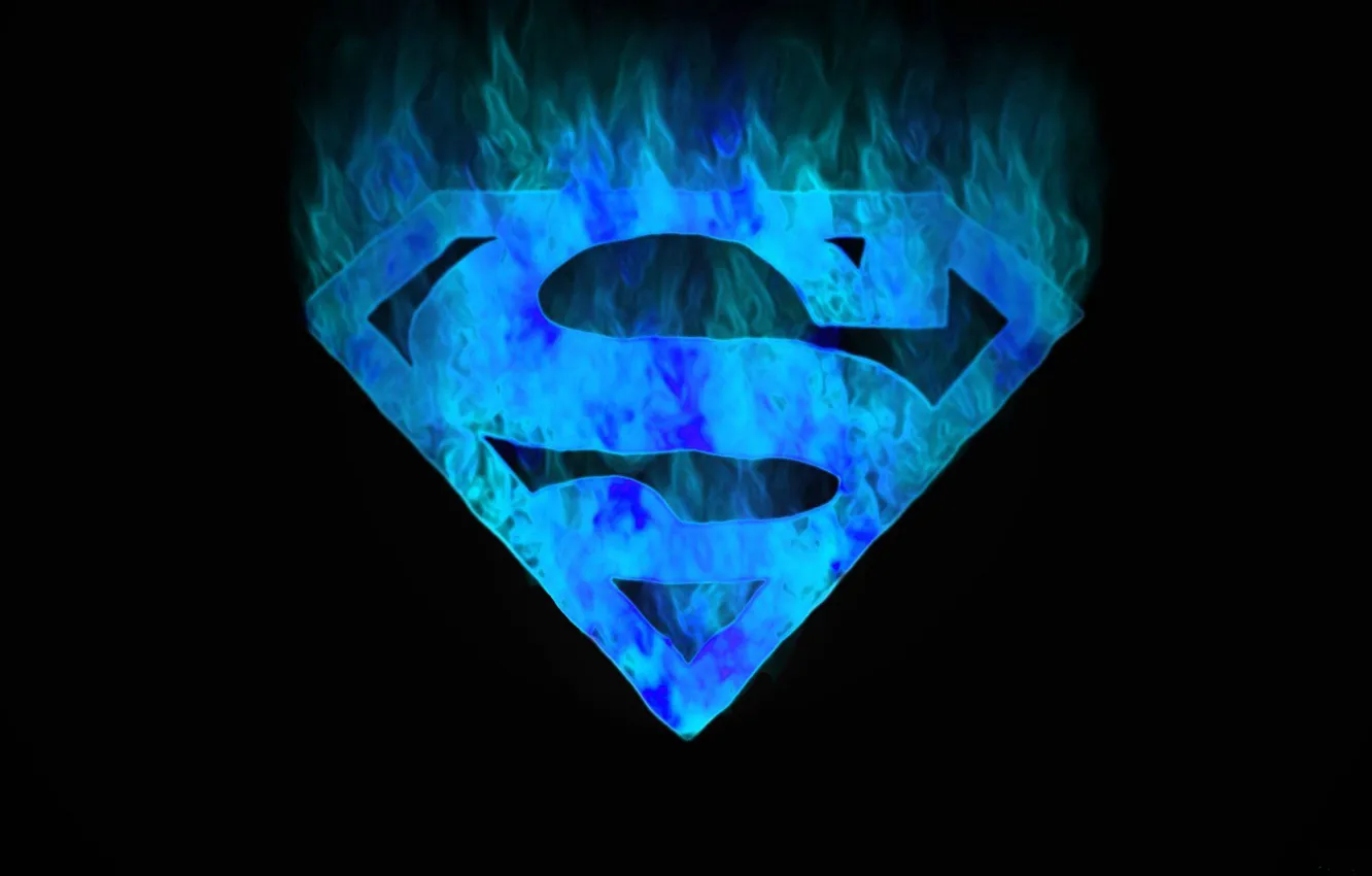 Фото обои logo, superman, супермен