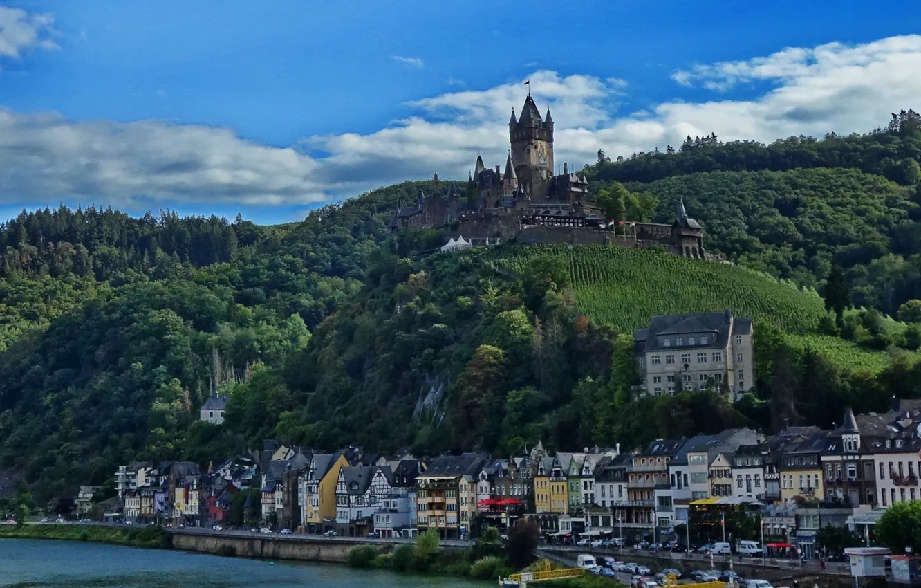 Фото обои Deutschland, Cochem, Schloss, Rhine
