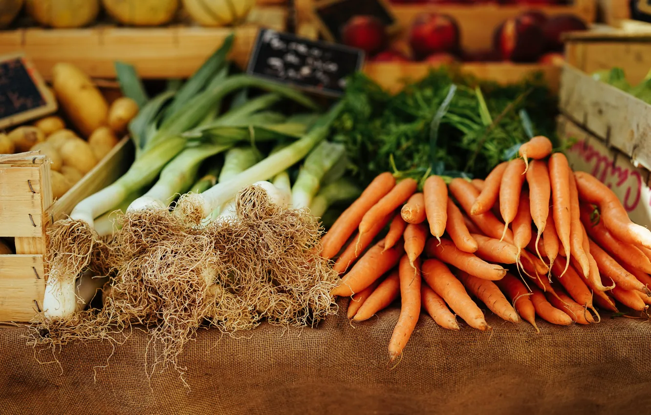 Фото обои урожай, лук, тыквы, ящики, пучок, овощи, морковь, много