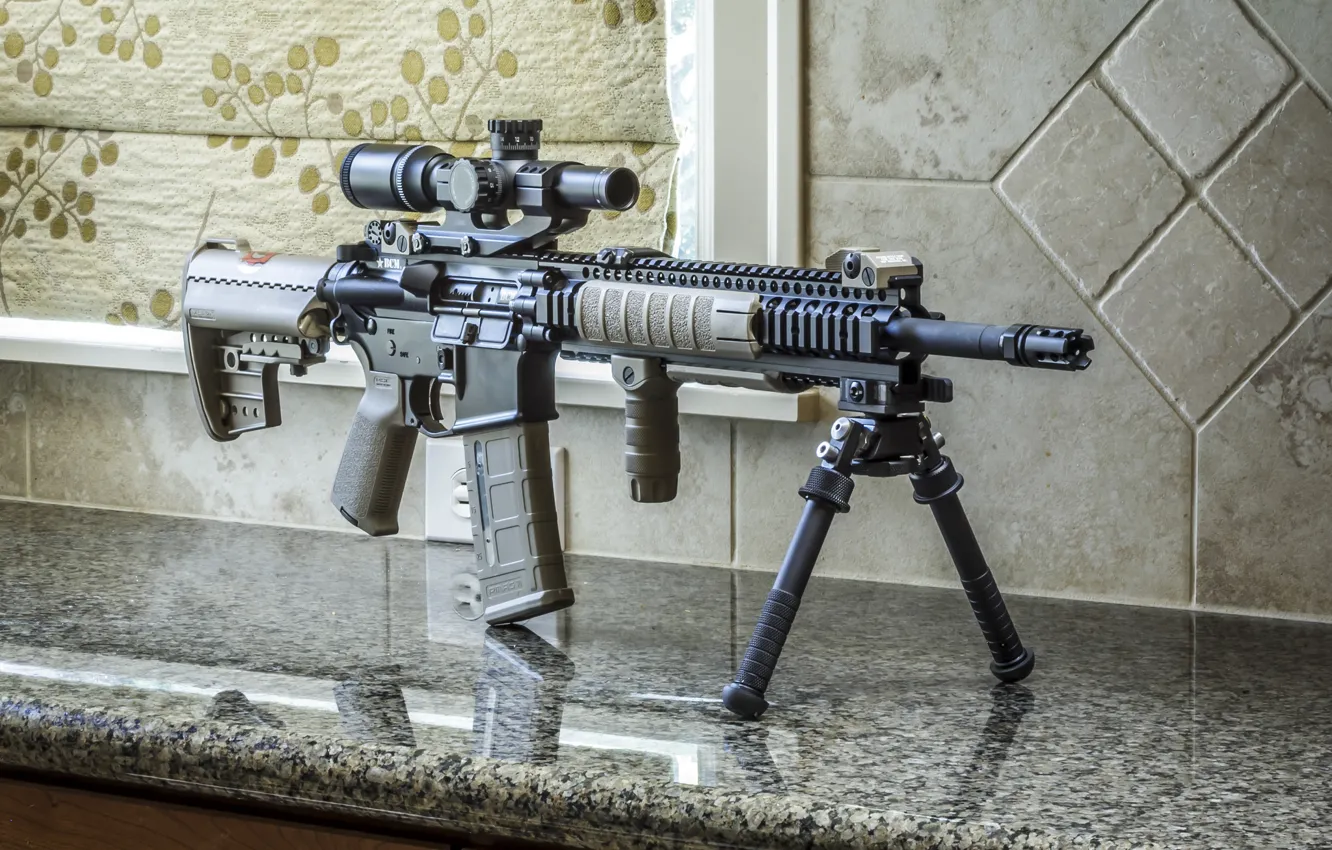 Фото обои оружие, AR-15, BCM, штурмовая винтовка