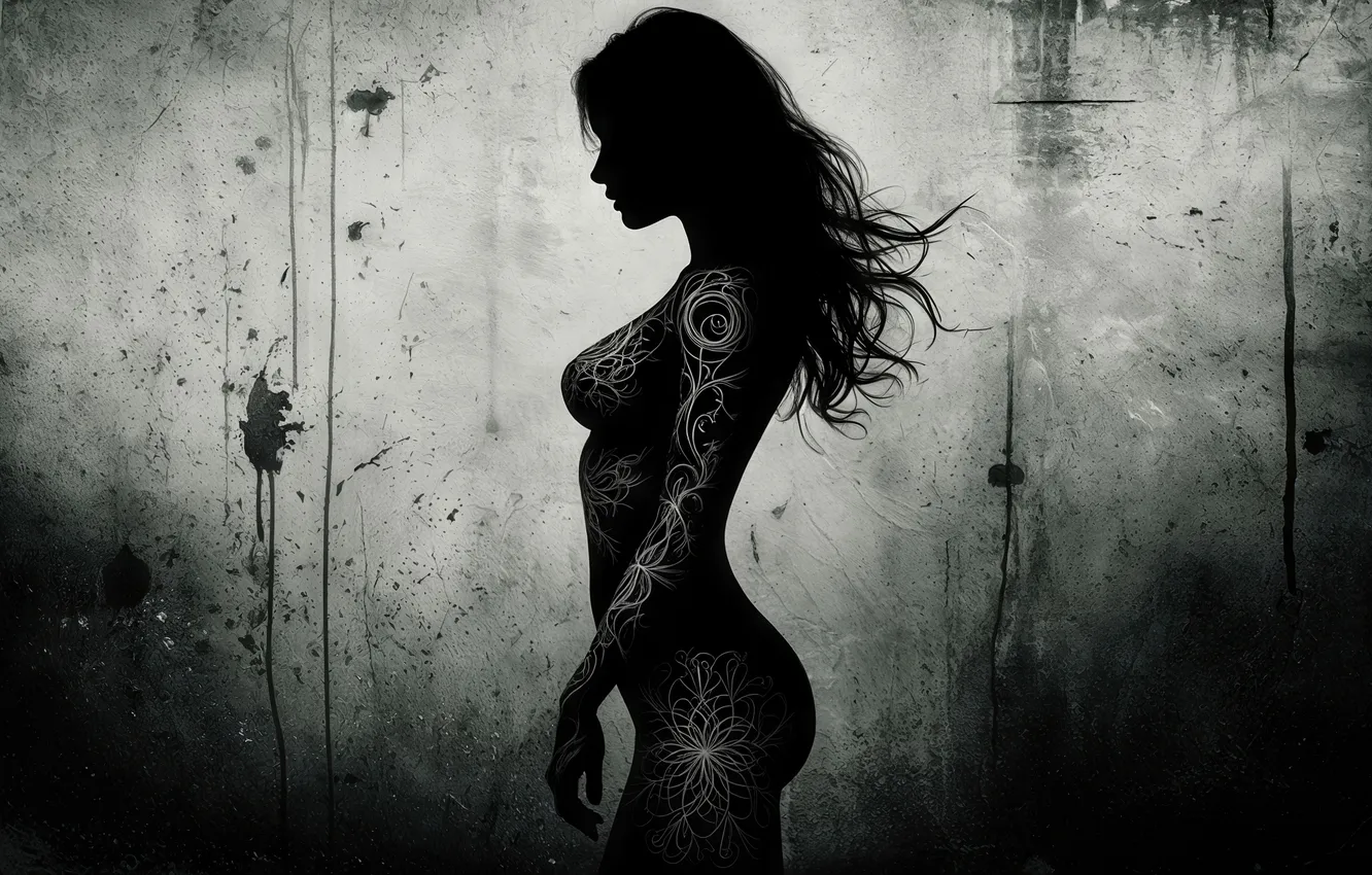Фото обои girl, woman, beautiful, tattoos