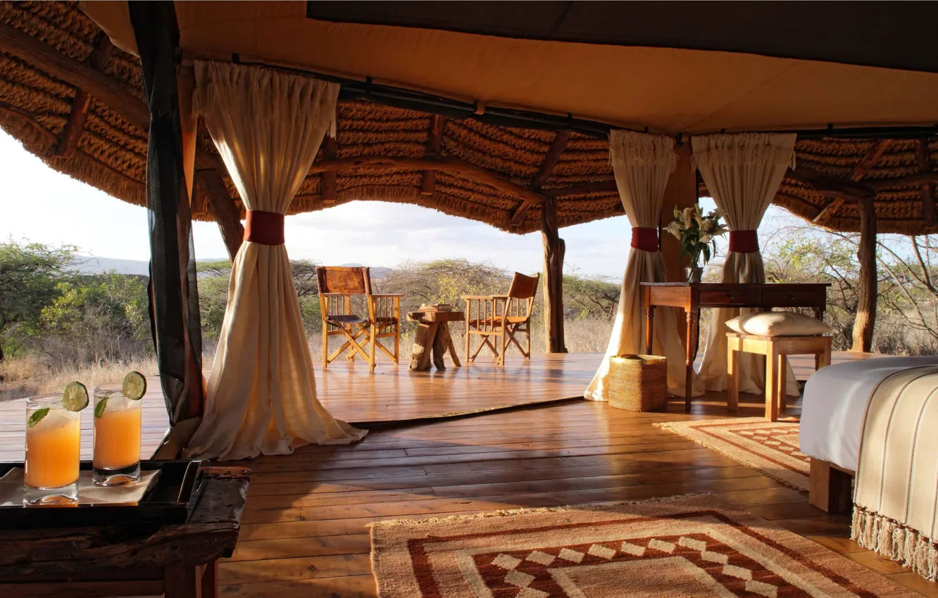 Фото обои дизайн, стиль, интерьер, interior, safari, glamping, tent, глемпинг