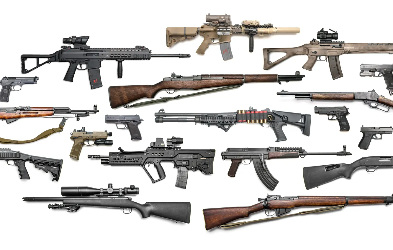 Фото обои оружие, пистолеты, винтовки, автоматы