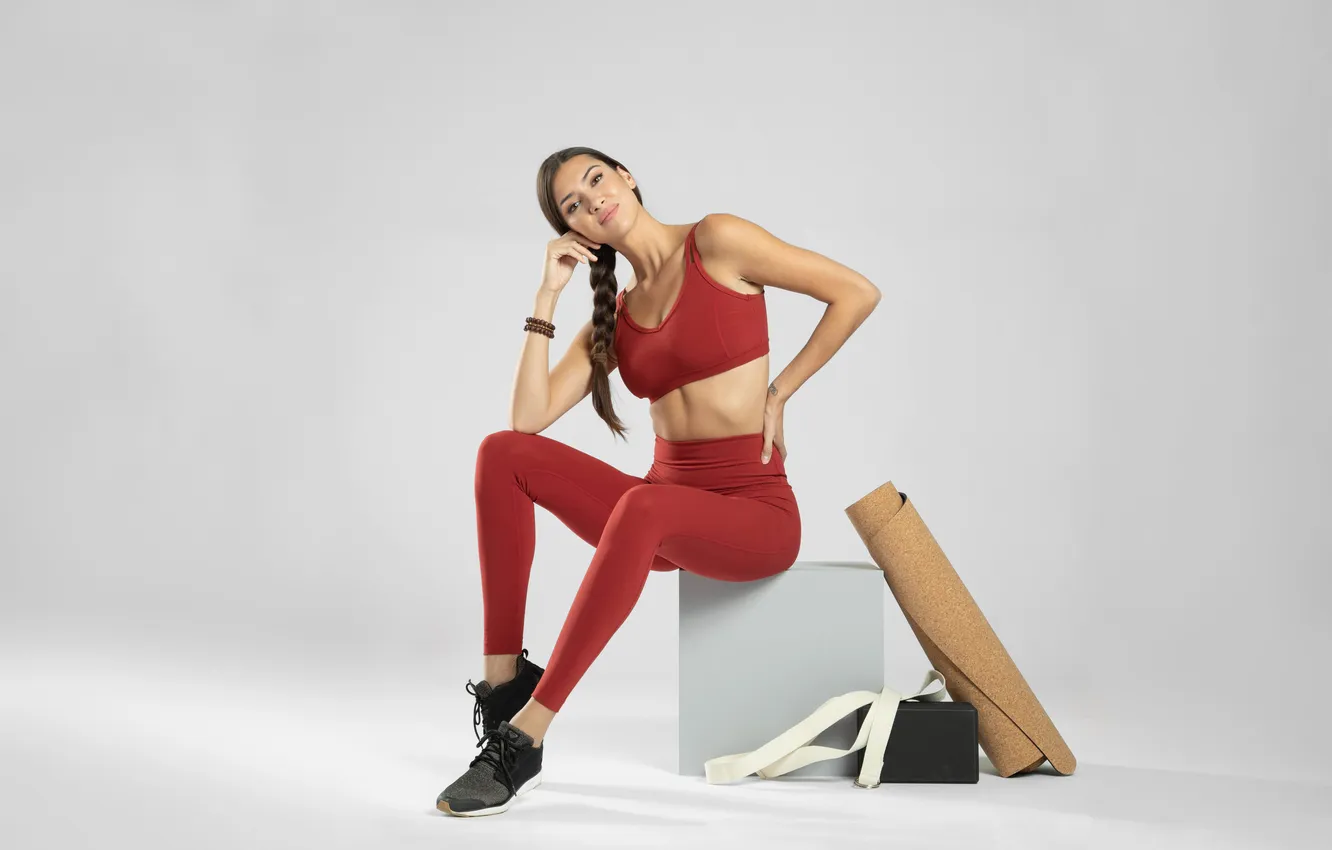 Фото обои gym, leggings, buttock, woman fitness, activewear, woman exercises, woman streching, woman workout