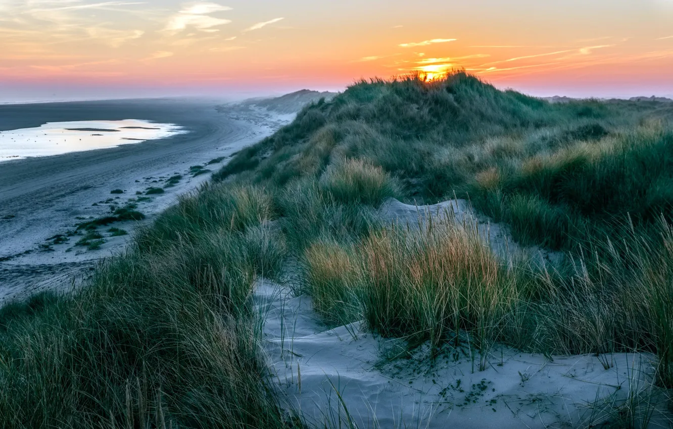 Фото обои Nederland, Dunes, Friesland, Ameland