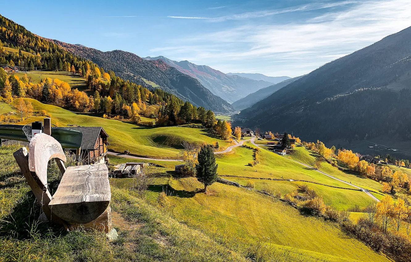 Фото обои landscape, mountains, Austria, bank